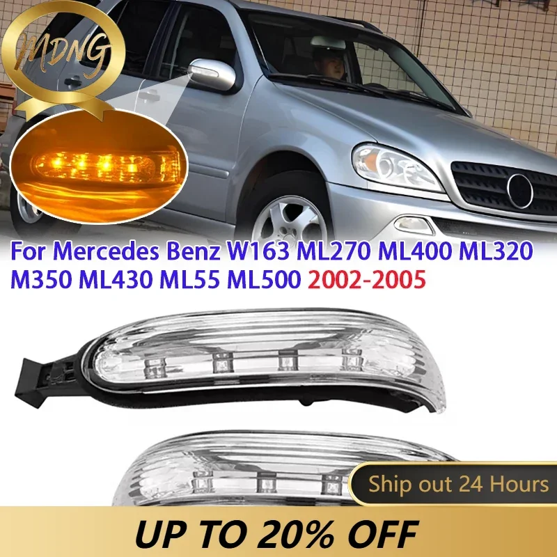 Car Rearview Mirror Turn Signal Indicator Light for Mercedes Benz W163 ML270 ML400 ML320 ML350 ML430 ML55 ML500 2002-2005