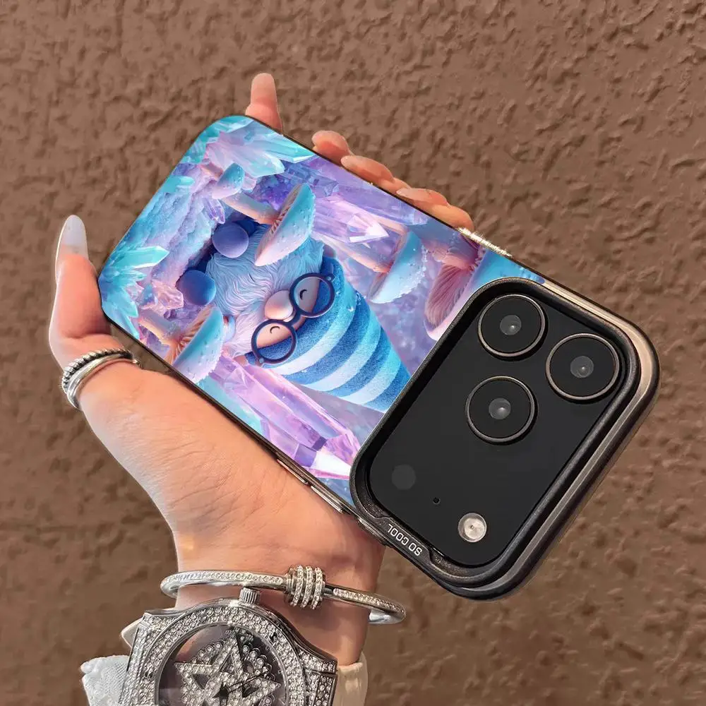 سانتا كلوز الفطر جراب هاتف آيفون 17 16 15 14 13 12 11 برو/ ماكس/بلس غطاء خلفي مقاوم للصدمات مضاد للبصمة