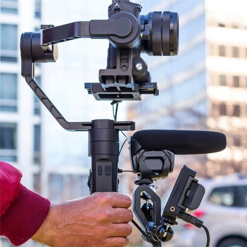 B24B Handle Grip L Type Bracket Mounting Monitor Microphone Mount Stand For DJI Ronin S RS 2 3 4 SC ZHIYUN Gimbal Camera