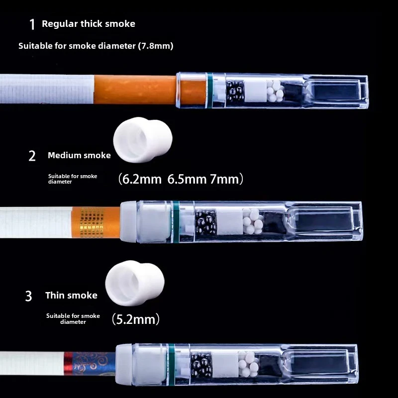 5-layer Cigarette Mouth Tips （10PCS/Pack) I Progressive Filtration Technology, Soft Lip Guard & Tar Reduction, Disposable Filter