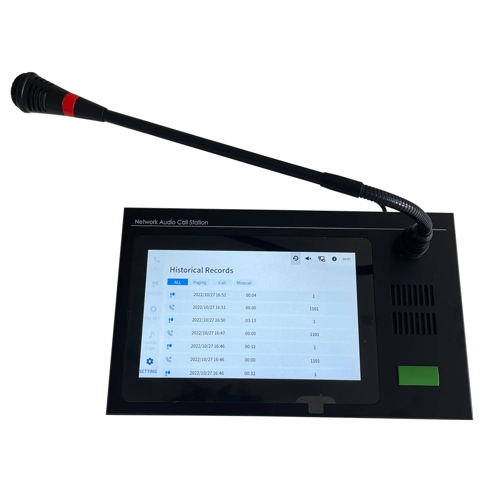 Touch screen da 7 pollici/touch screen da 10 pollici Android IP address intercom phone supporta SIP e IP protocol SIP phone