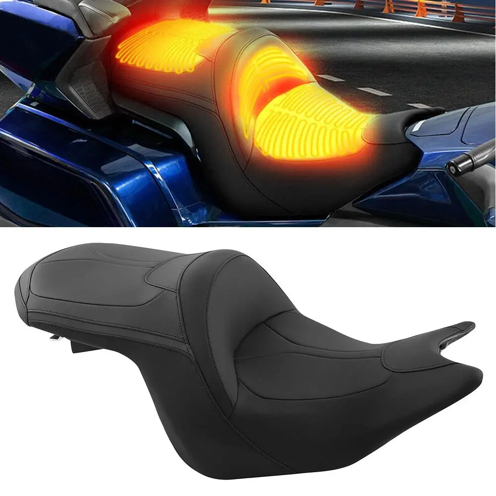 

Motorcycle Driver Passenger Heated Seat For Honda Goldwing GL1800 Tour DCT 2018-2023