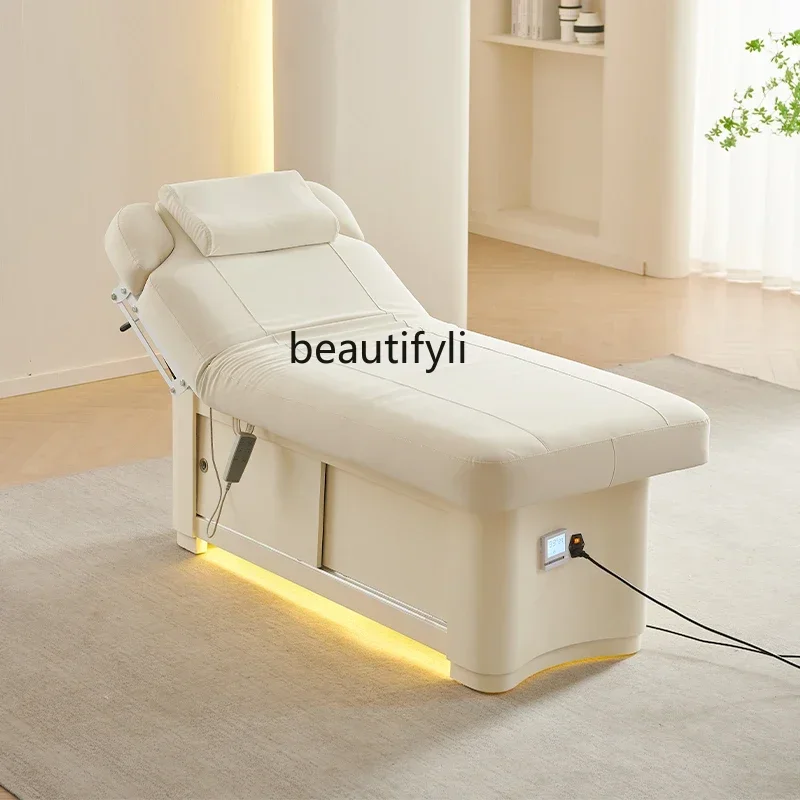 Elektrisches Schönheitsbett, medizinisches Massage-Latexbett für Schönheitssalon, konstante Temperatur, Heizung, Physiotherapie-Bett