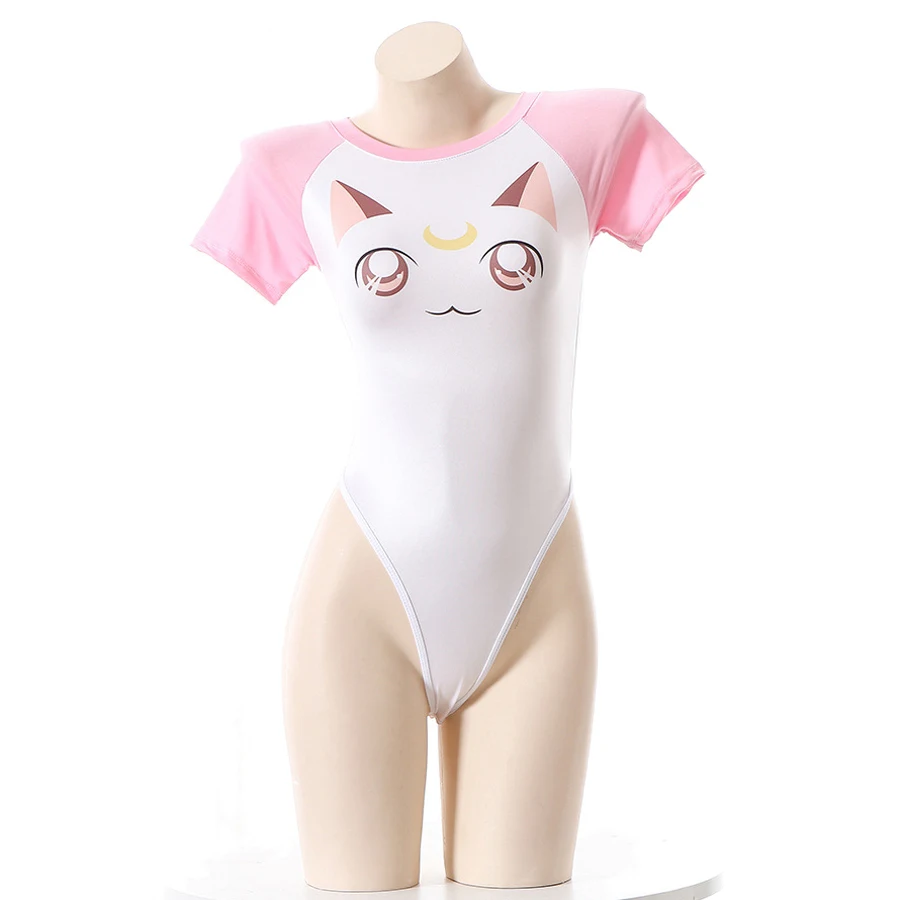 AniLV Japanese Anime Student Cute Cartoon Bodysuit  Temperament Unifrom Cosplay Women Erotic Pajamas Lingerie Outfits Costumes