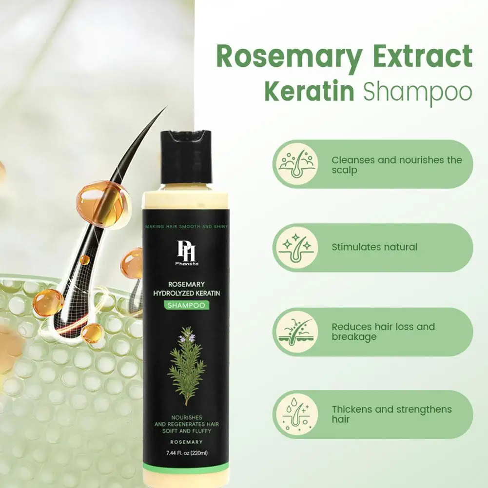 1/2pcs Rosemary Hair Shampoo Volumizing and Thickening Strengthening and Oil Control Nourishes and Repairs Hair Oil Adds Volume