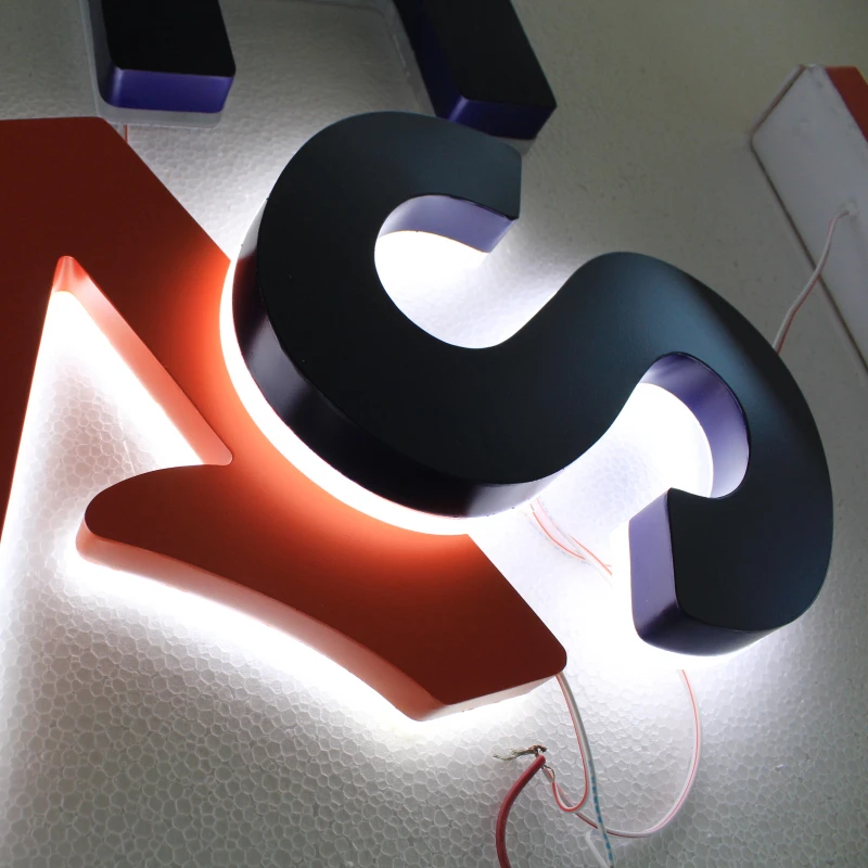 Custom Metal LED Luminous Letter Advertising Door Head Company Indoor Acrylic 3D Sign Waterproof Logo Home Decoration