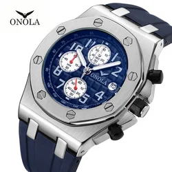 ONOLA-Montre de sport à quartz étanche pour homme, horloge de luxe, marque supérieure, mode masculine