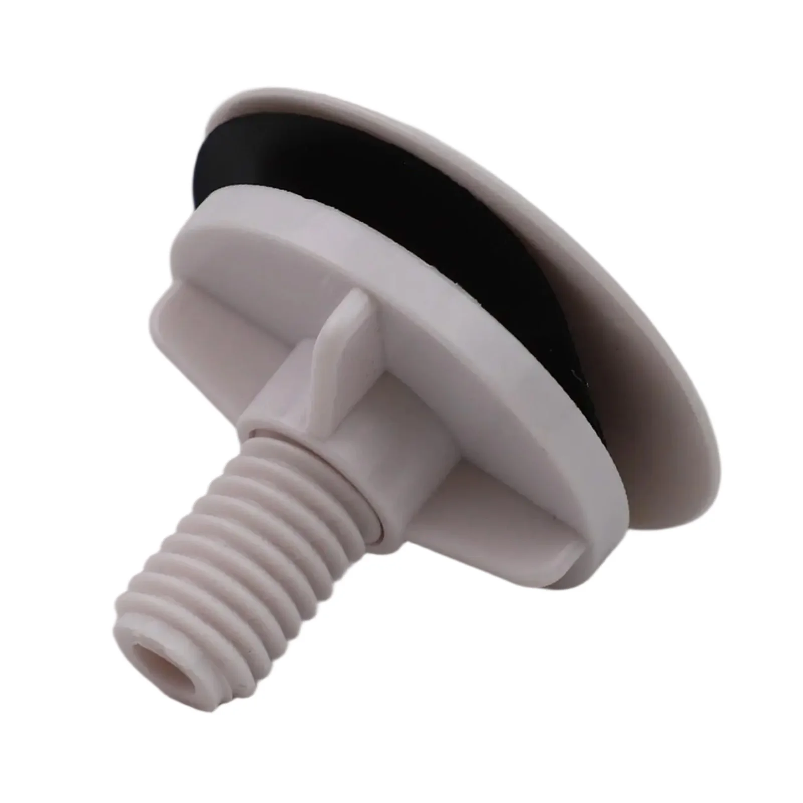 ABS Plastic Overflow Cover for Kitchen Sink and Bathroom Basin Tap Holes Designed to Clip Into 16mm to 35mm Drain Openings