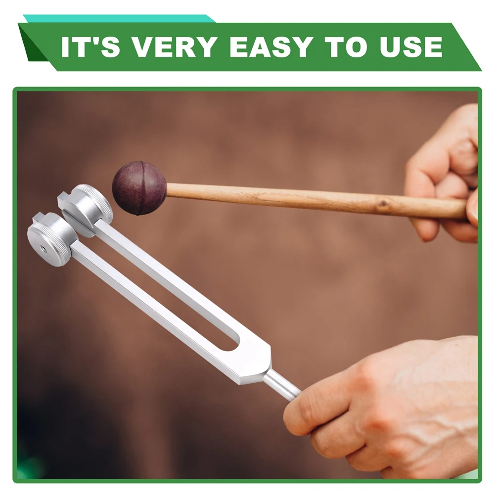 【TRAVEL ESSENTIAL】For Healing Set Of Tuning Forks(128Hz, 136.1Hz, 256Hz, 384Hz) Chakra Sound Therapy Instrument For Meditation A
