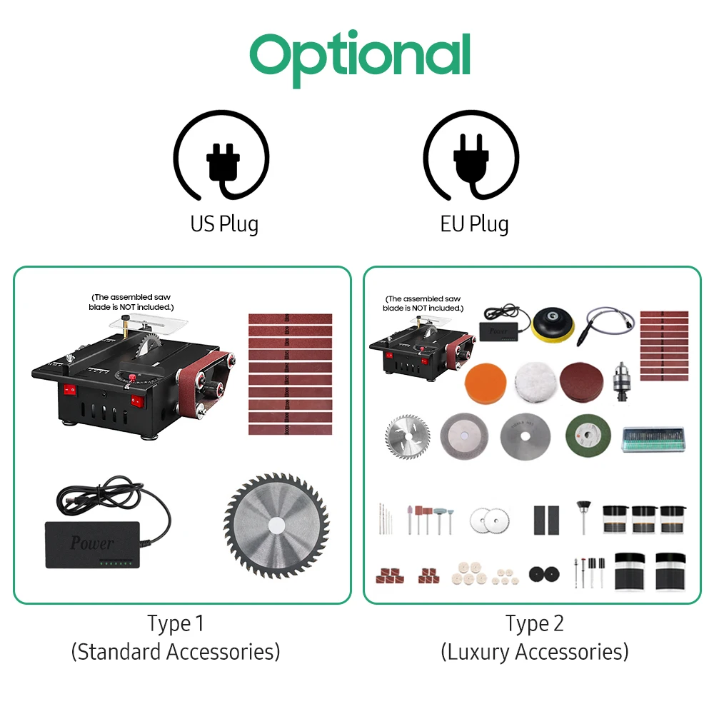 

2 in 1 Table Saw Sand Belt Machine Cutting Polishing Carving Set Table Belt Sander Electric Sanding Machine 200W Sanding Machine