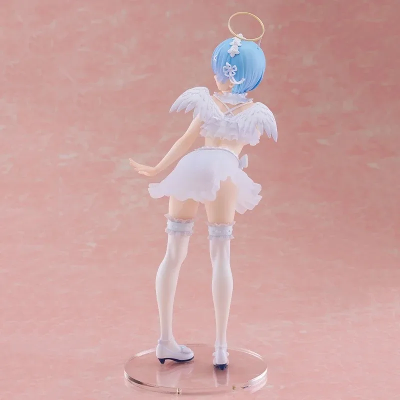 W magazynie Figurka Taito Precious Rem Pretty Tenshi Ver. Re:life in A Different World From Zero 23Cm Kawaii Doll Anime Model Toys