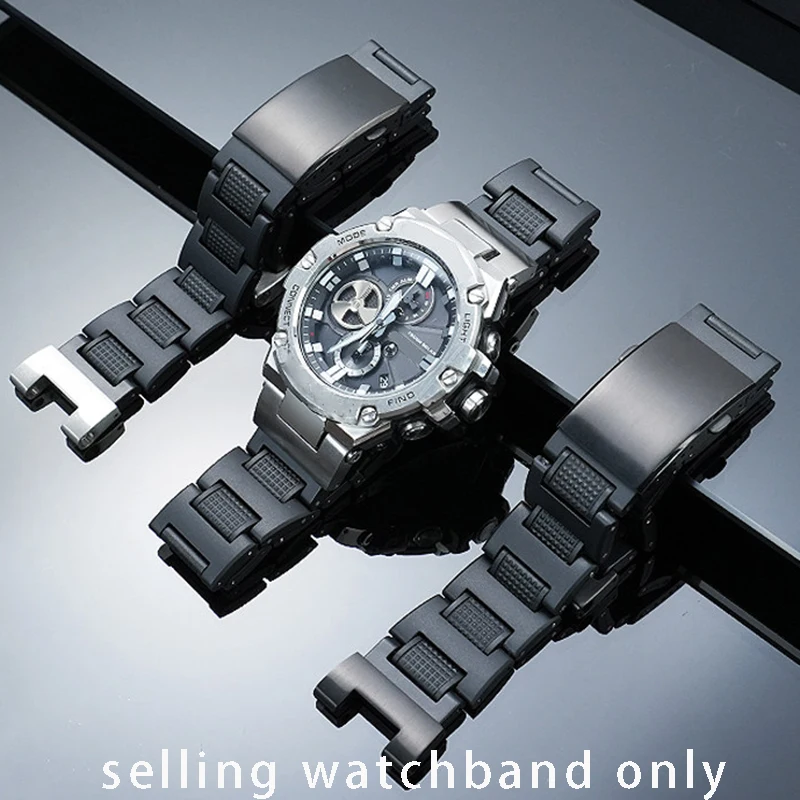 

DIY Plastic Steel Watchband for Casio GST-B100/W300/S120/S310/S140/400 Modified Lightweight Plastic Steel Watch Strap Bracelet