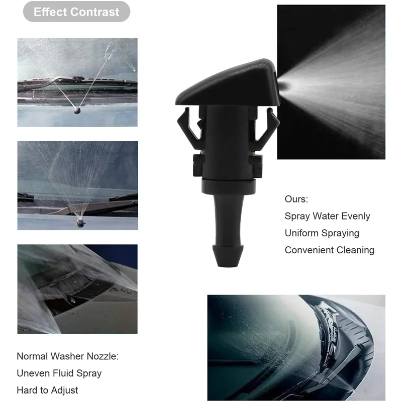 

12 Pack Front Windshield Washer Nozzles Wiper Spray Kit Replacement For Chrysler Dodge Ram 5116079AA,4805742AB,5303833AA