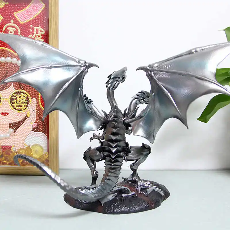 Yu-Gi-Oh Figure Blue-Eyes White Dragon Figures With Light Pvc Statue Model High Quality Anime Peripheral Decor Figurine Toy