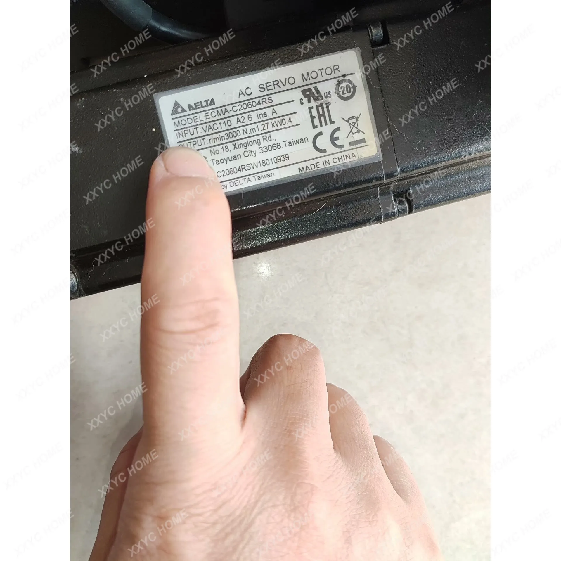 Set 400W, driver ASD-B2-0421-B, suku cadang motor bekas buruk