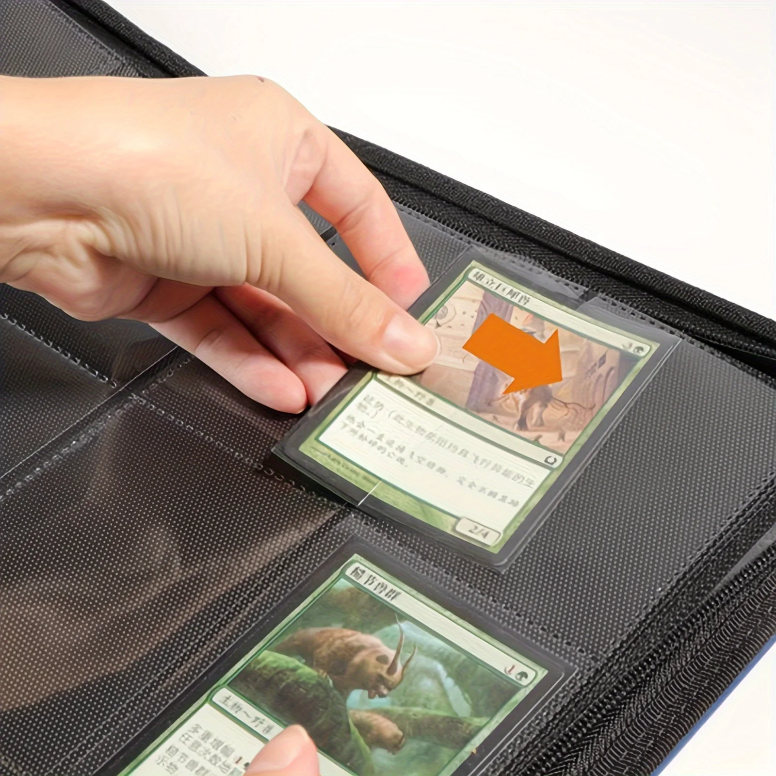 

10pcs Trading Card Binder Sleeves - Perfect Fit for Standard Size Sport Cards, Baseball Card Holder with 11 Holes