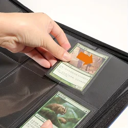 10pcs Trading Card Binder Sleeves - Perfect Fit for Standard Size Sport Cards, Baseball Card Holder with 11 Holes