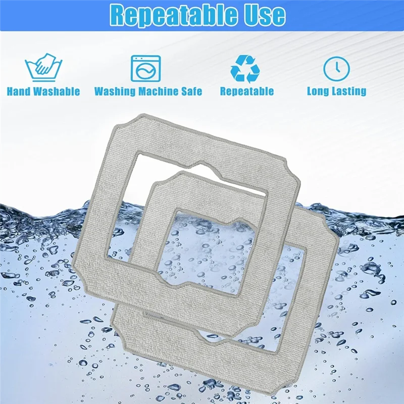 

P4-10 шт. моющиеся тряпки для швабры, тряпка для чистки Ecovacs, мини-пылесос для окон, сменные аксессуары для робота