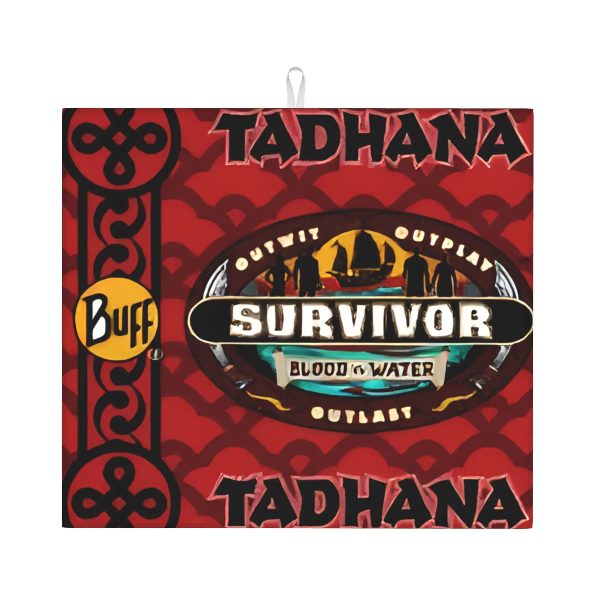 Adventure Game TV Show Survivors Drying Mat For Kitchen Waterproof Non‑Slip Oil Proof Reusable Bathroom Countertop Protector Mat