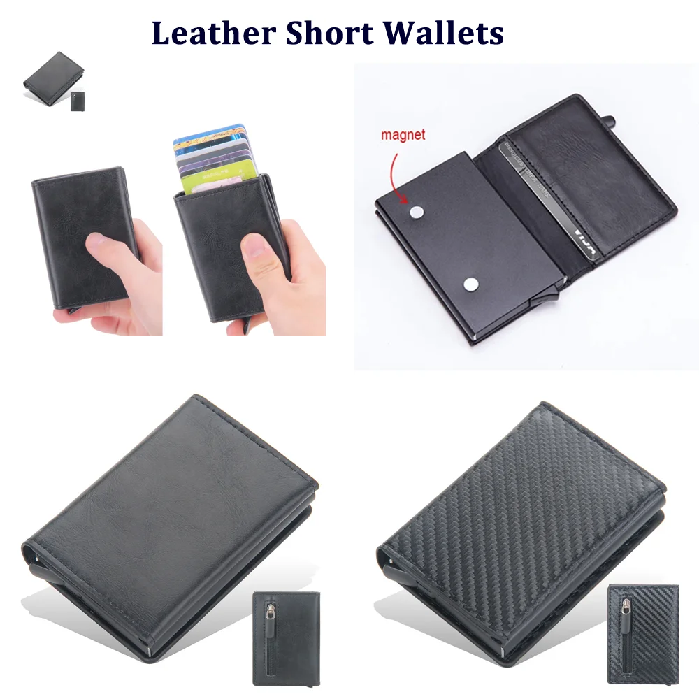 Anti Thief Rfid Credit Card Holder Smart Minimalist Wallet Men Women Slim Bank Cardholder Case Money Bag Cash Creditcard Purse
