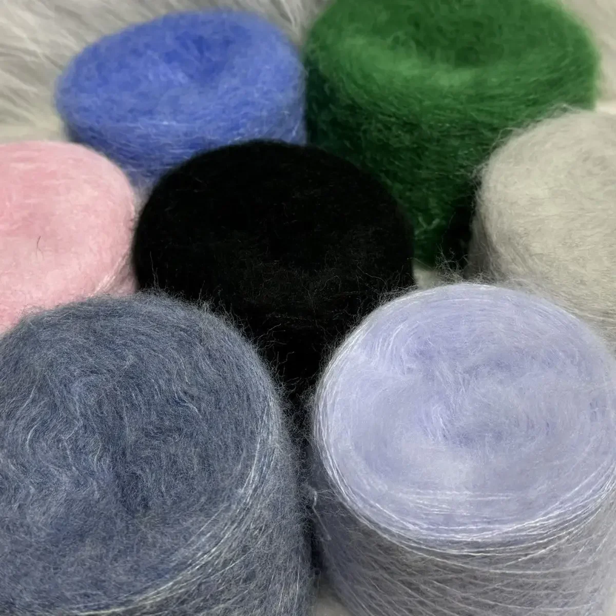 50g/Rolle Mohair Häk elgarn für flauschige Strick westen Schals Handschuhe Mäntel super dünne Acryl faden warm bequem weich