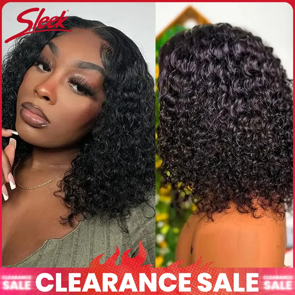 بيع التخليص بيرو قصيرة بوب غلويليس الباروكات موجة عميقة غلويليس الشعر البشري جاهزة لارتداء 180% قبل قطع الدانتيل 4x4 الدانتيل الجبهة