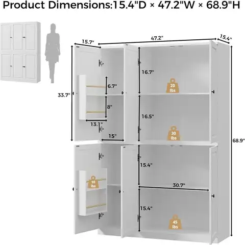 8 best sales रसोई पेंट्री कैबिनेट - №8