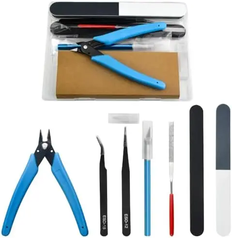 

BXQINLENX 8-Piece Model Tool Kit for Gundam & Car Models – Professional Hobby Building & Repair Tools