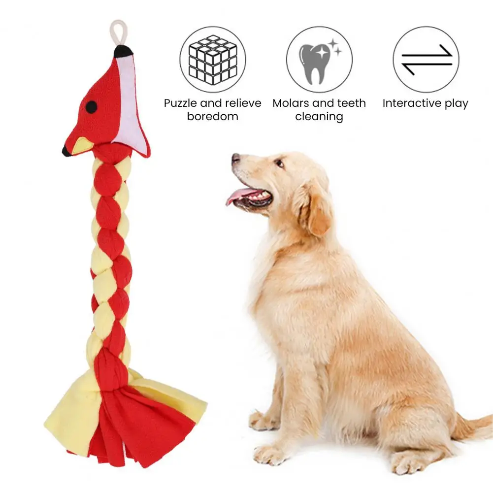 

Soft Non-tight Dog Toy Energy Release Dog Toy Dog Chew Toy Bite Resistant Rope for Anxiety Relief Teeth Molar Stimulation Pet