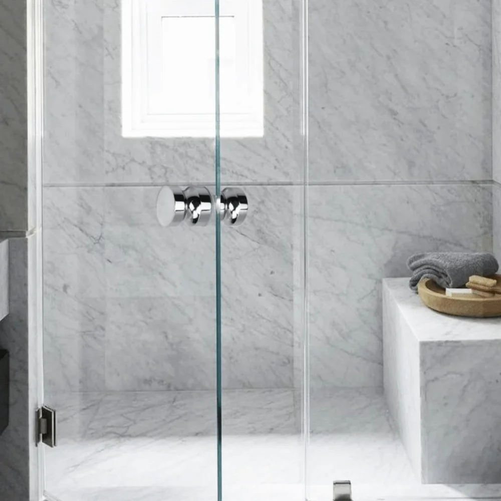 

Двусторонний вытяжной механизм для дверных ручек из нержавеющей стали, гладкая ручка для душевой перегородки, цельный алюминиевый сплав