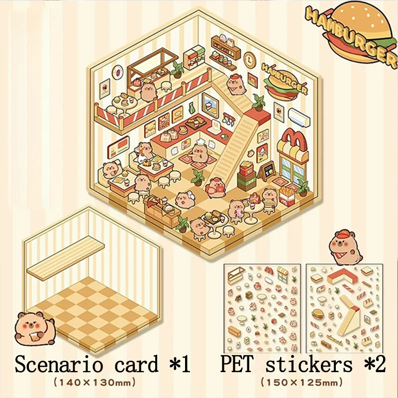 Bolsa de almacenamiento de cosméticos Capybara transparente, diseño bonito de dibujos animados, cremallera de PVC, bolsa de almacenamiento impermeable de gran capacidad, bolsa transparente