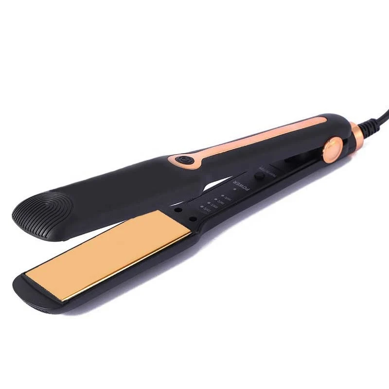 Professional 2 In 1 Hair Straightener Splint Ceramic Flat Iron Negative Ion Wide Plate Temperature Adjustable Straightening Iron - view 6