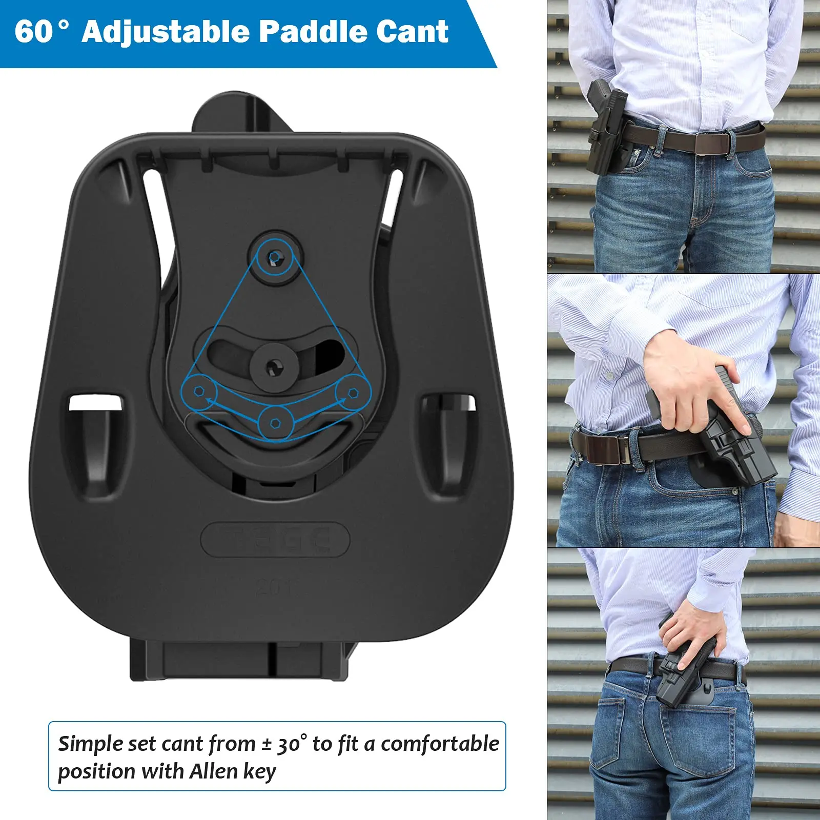 Funda OWB S&W M&P Shield 2.0 9mm/.40 liberacion de dedo derecha - imagen 2