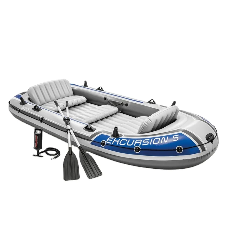 INTEX 68325 EXCURSION 5 INFLATABLE WATER  SPORTS   BOAT SET  FOR DRIFTING