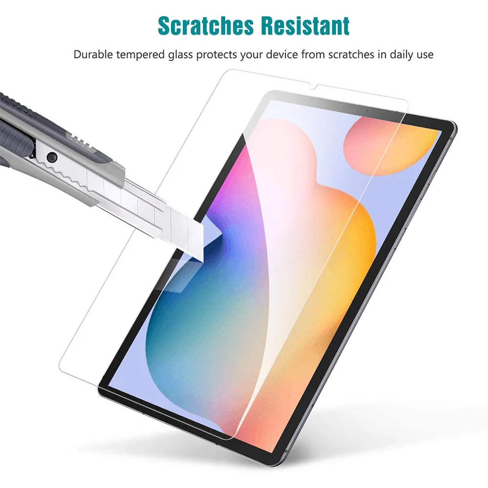 2PC Anti Scratch Tempered Glass Screen Protector For Samsung Galaxy Tab S6 lite 10.4 2022 2020 LTE WiFi SM P613 P619 P610 P615