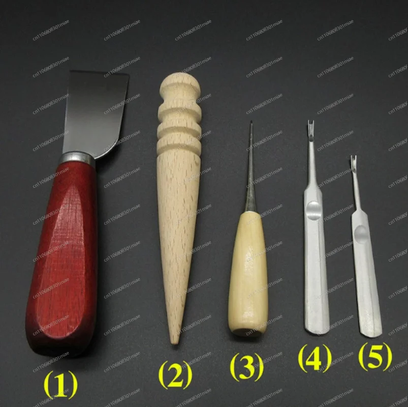 18-Piece leather tool set, handmade DIY leather goods making, punching, cutting, polishing, sewing, leather carving combination