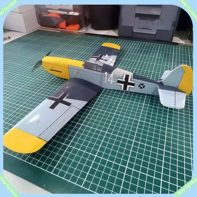 

Miniature Remote Control Bf109 Desktop Ornaments Diy Assembly Fixed Wing Real Aircraft Model Toy Building Construction Model