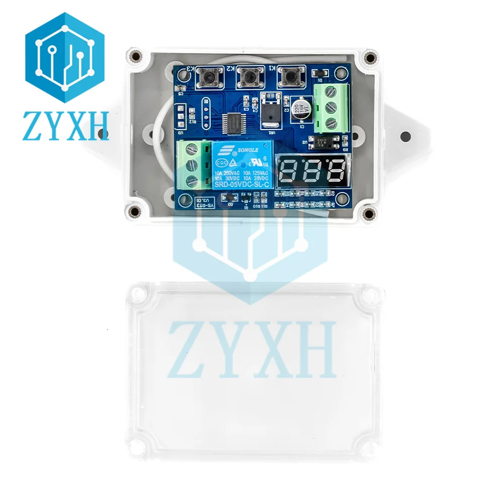 12V/220V Multi-mode Delay Relay Module Timing Power on Power off Delay Switch Time Adjustable for Smart Application Control