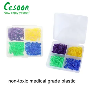 Zahnspaltkeile mit zahnärztem Einweg -Zahnspalt mit kreisförmigen Loch, medizinischem Kunststoff, Mundpflegezubehör, Werkzeug für Labor Zahnheilkunde, 4 Größen, 200 PCs 10 Hauptverkäufe Cunha Dentistry - №10