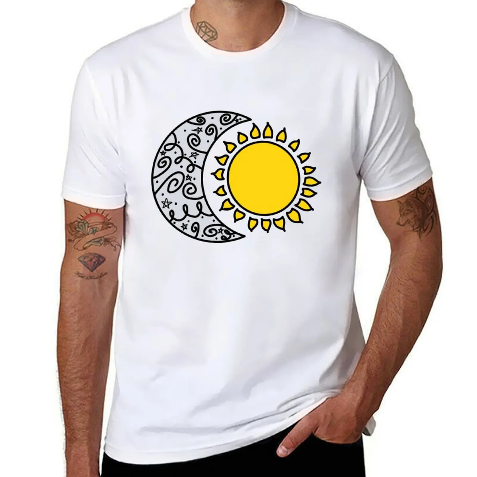 

Moon & sun T-Shirt t shirts designer t shirts cotton 100% T-Shirt