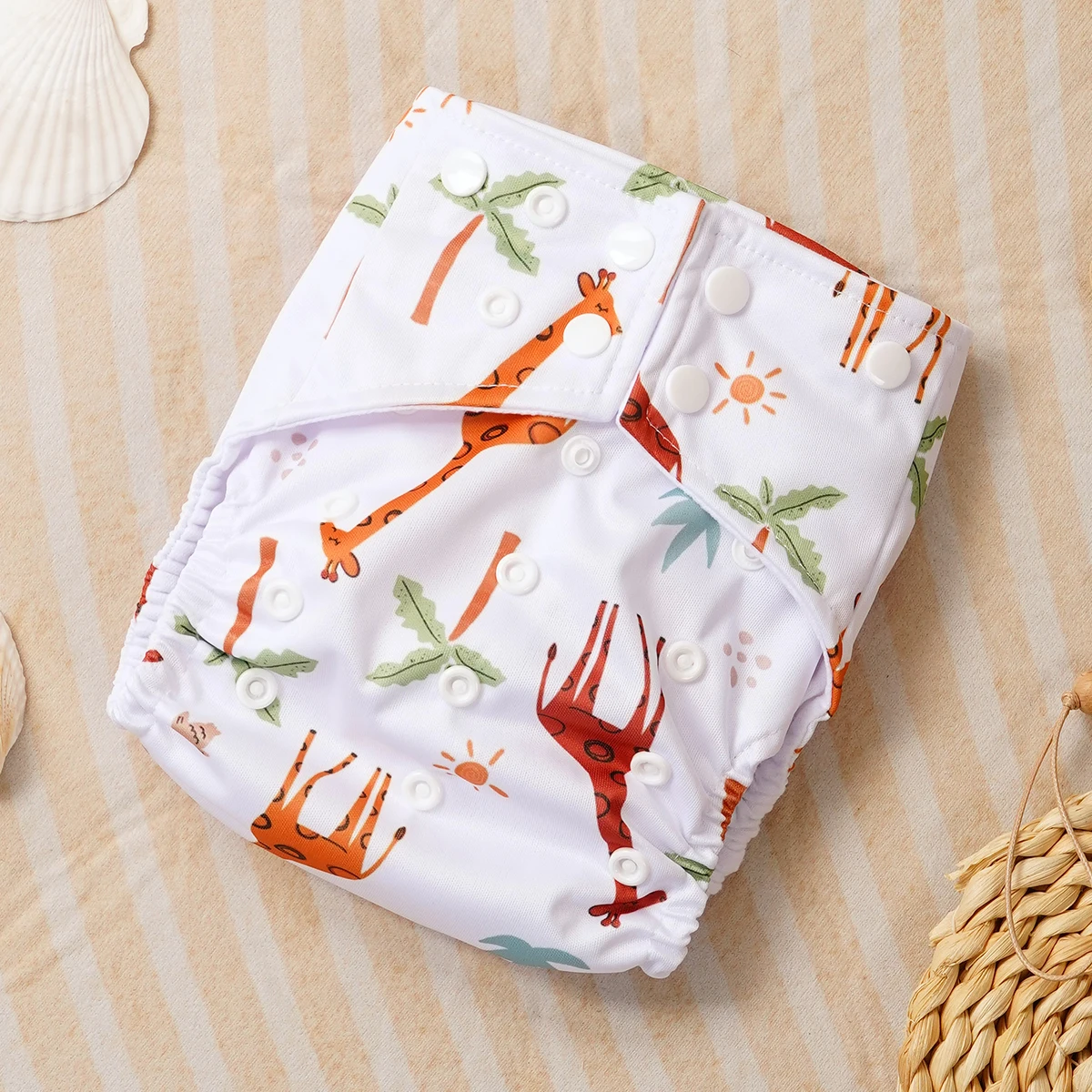 

Happyflute многоразовые тканевые подгузники, водонепроницаемые экологически чистые детские подгузники для новорожденных и малышей, впитывающие способность 3-14 слоев