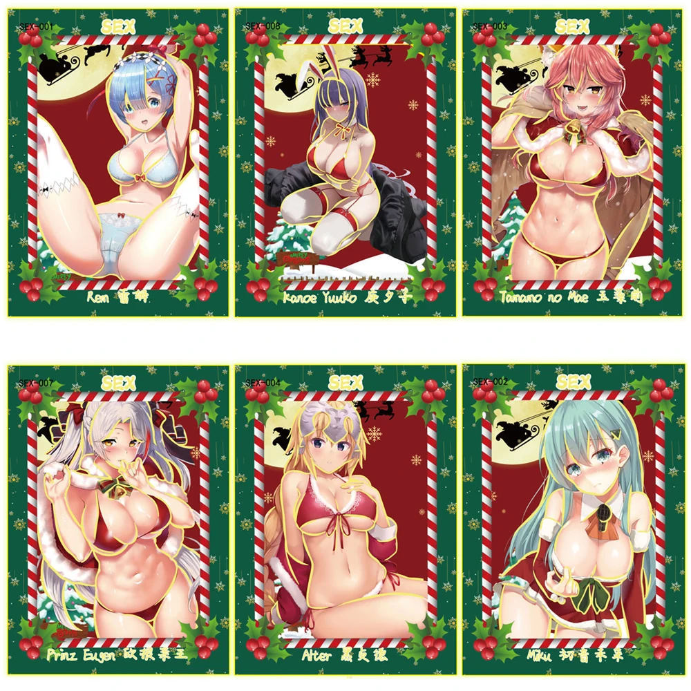 2024 New Goddess Story Collection Cards Charming Jue Mei Young girl Anime Playing Cards TableToys Kids Family Birthday For Gift