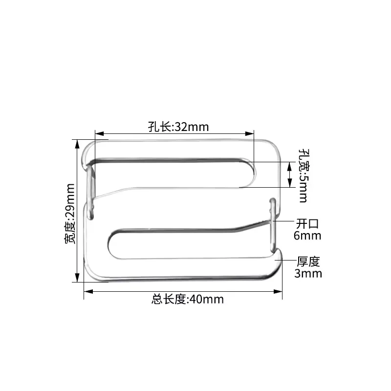 5 Stück Aluminium Metall Verstellbare Schnallenverschlüsse für Rucksack DIY Handwerk Gürtel Taschen Riemen – Detail 5