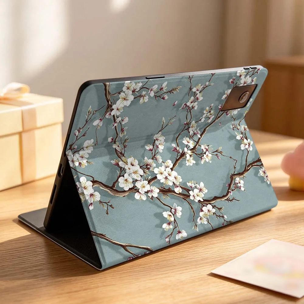 Cartoon Plum Blossom For Lenovo Idea Tab K10 M10 P11 P12 Xiaoxin Pad Pro GT Plus 10.6 11 11.1 inch 2025 Folding Tablet Case