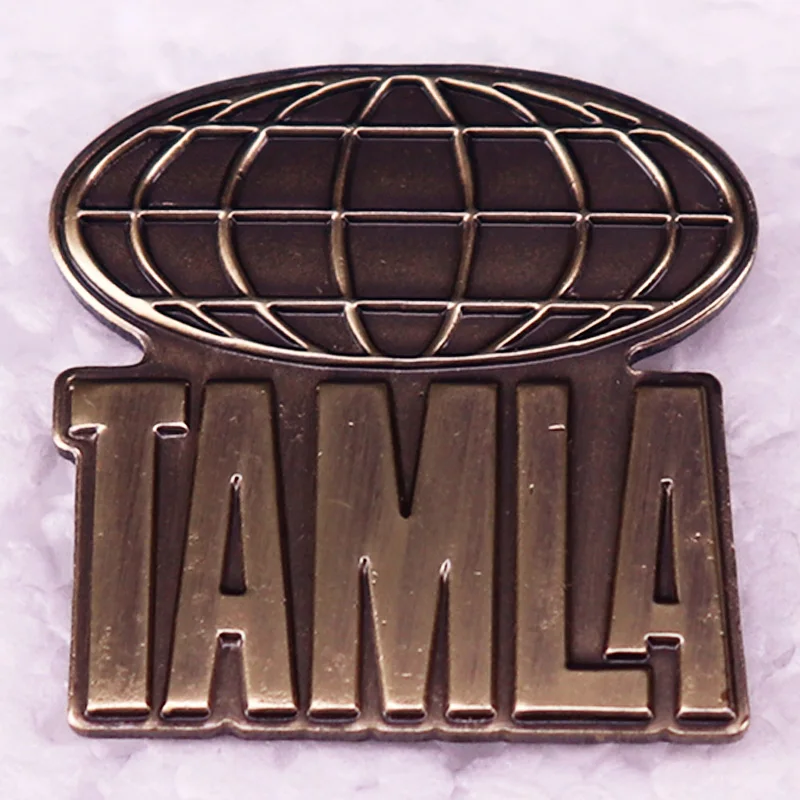 American Record Label Enamel Pin Retro Badge Brooch 70s 80s 90s Jewelry