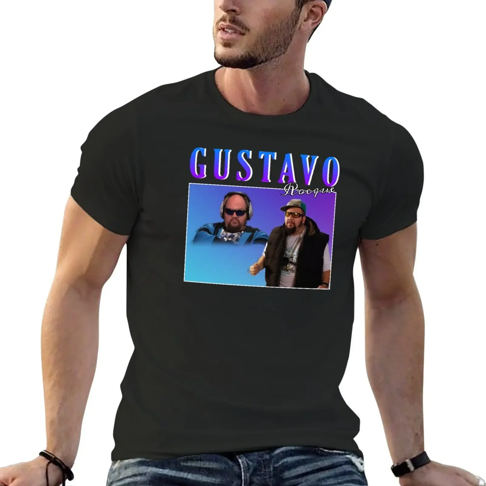 

Gustavo Rocque T-Shirt customs sports fans quick drying oversized t shirts for men