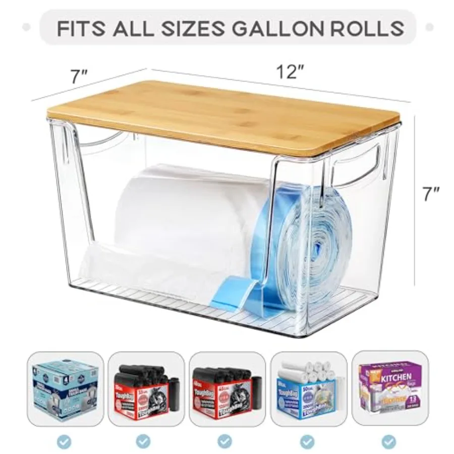 Pantry Organizers Storage, 2 Pack Large Storage Bins for Onion, Potato, Garlic, Canned Food, Organizer Bins for Under Sink, Kit view 2