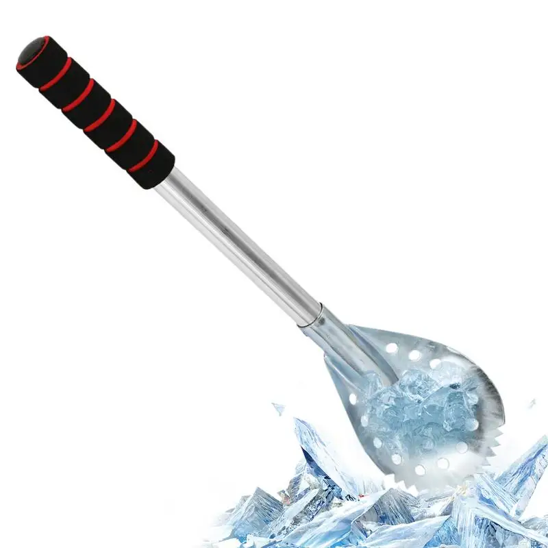 New Ice Fishing Scoop 17.3 Inch Ice Spoon Ice Fishing Gear Fishing Equipment For Scooping Out Ice While Ice Fishing