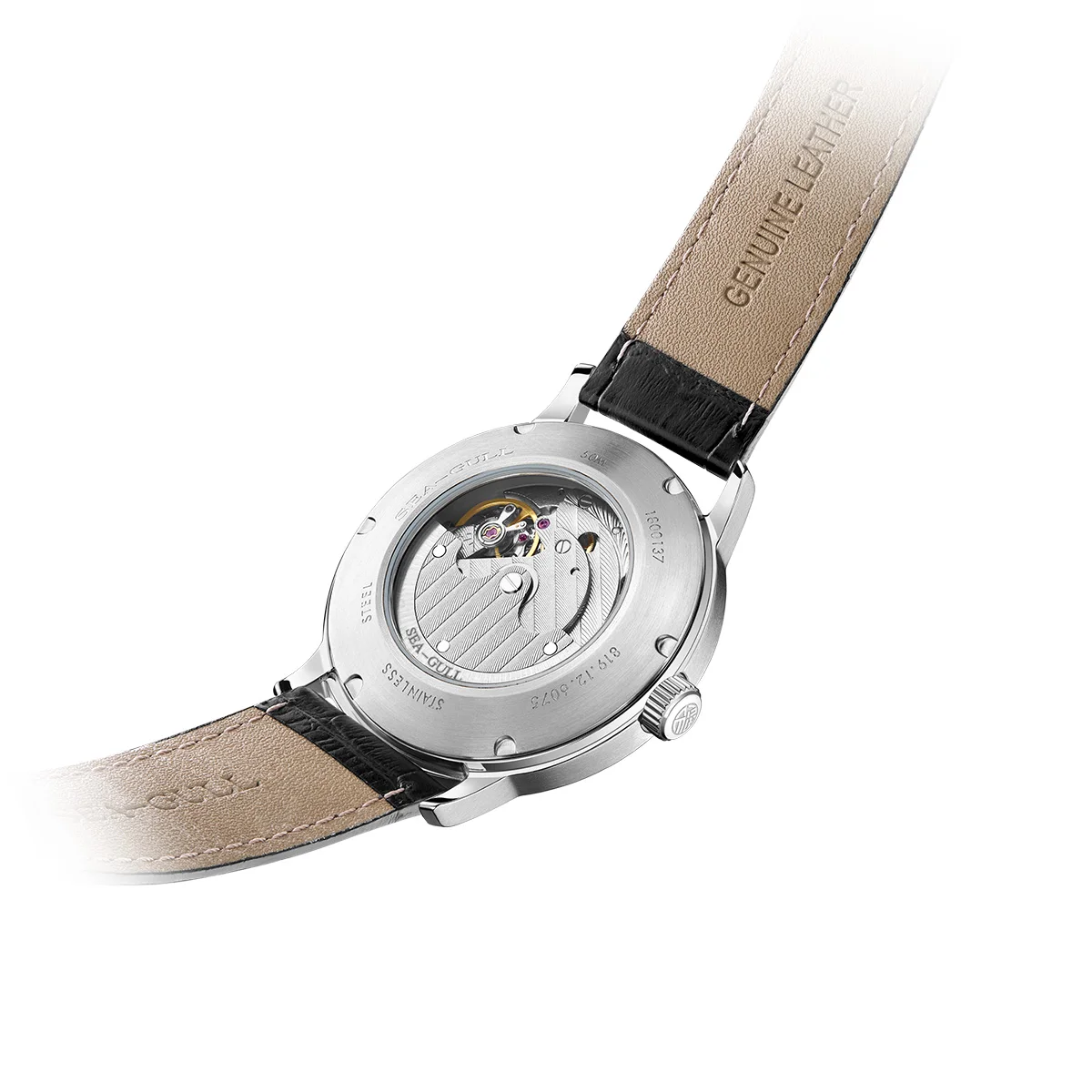 Sea-Gull Star Series Mechanical Men's Watch 40mm Sapphire Automatic Watches 316L Stainless Steel Luxury Brand Reloj Hombre 6190