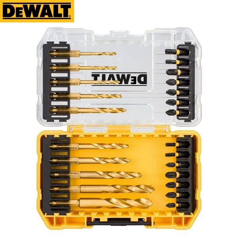 DEWALT DT70748 24 Pcs Flextorq Drill Driver Bit Set 3-10mm Metal Twist Drill Bit Set Dewalt Power Tools Accessories DT70748T-QZ